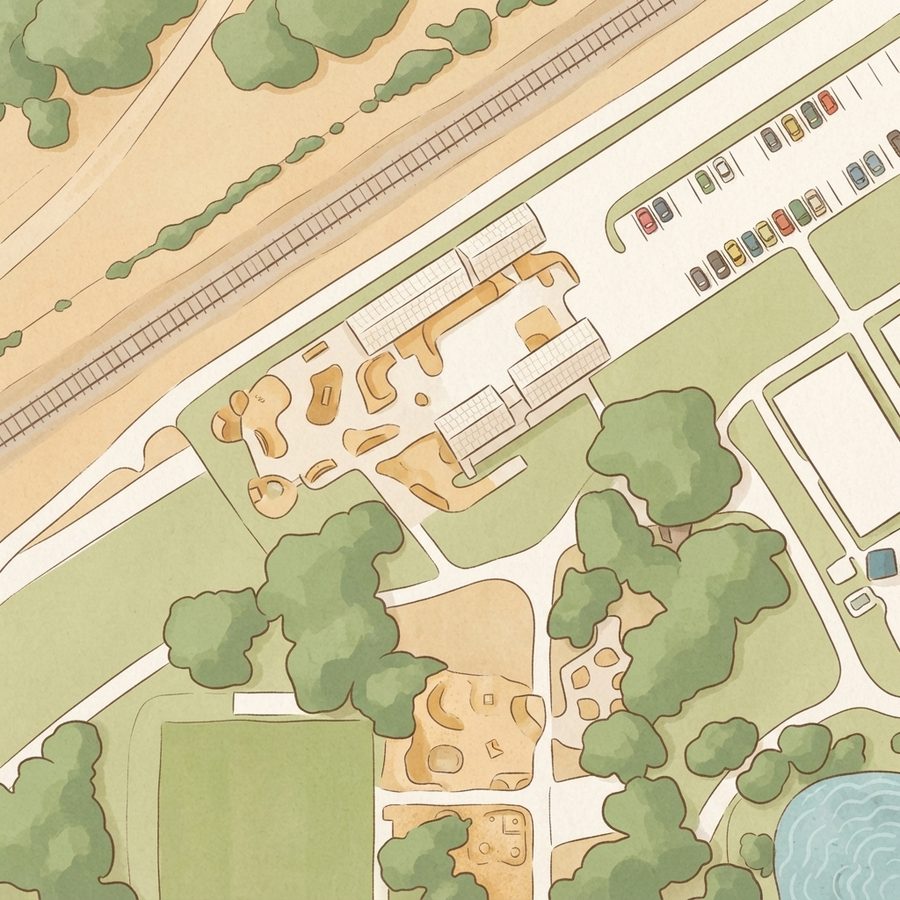 Illustrated map of Freedom Park