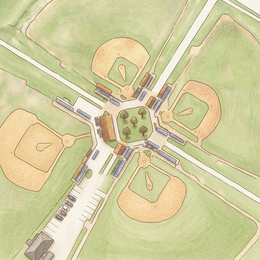 Illustrated map of Freedom Park