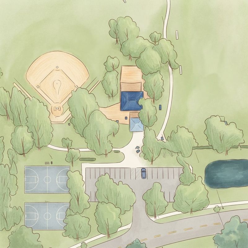 Illustrated map of Freedom Park