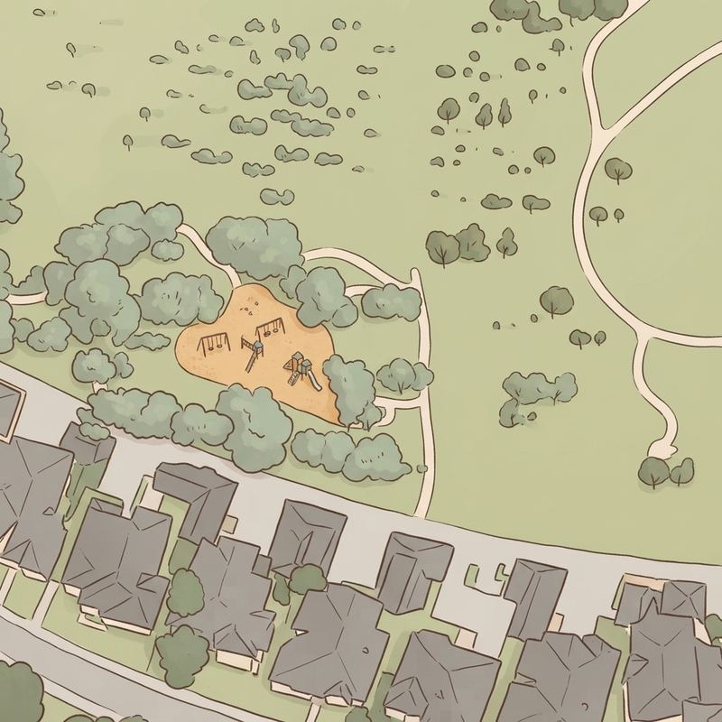 Illustrated map of Friendship Park