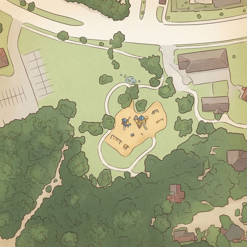 Illustrated map of Friendship Park