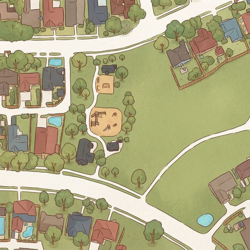 Illustrated map of Friendship Park