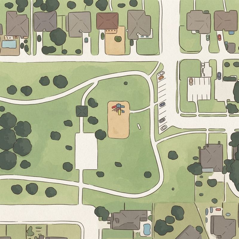 Illustrated map of Friendship Park