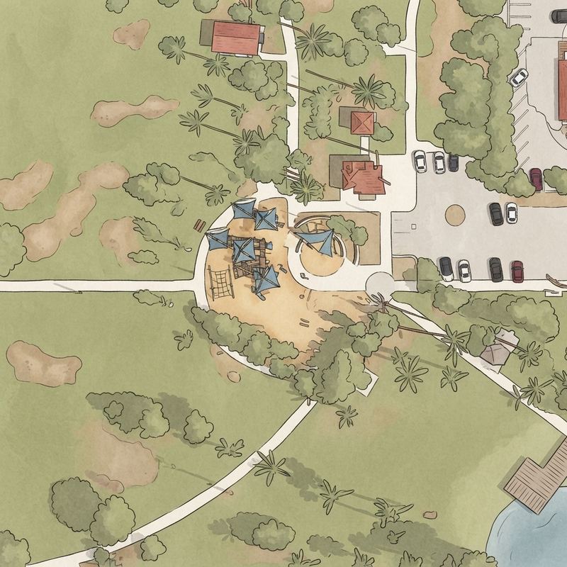 Illustrated map of G.R. Herberger Park