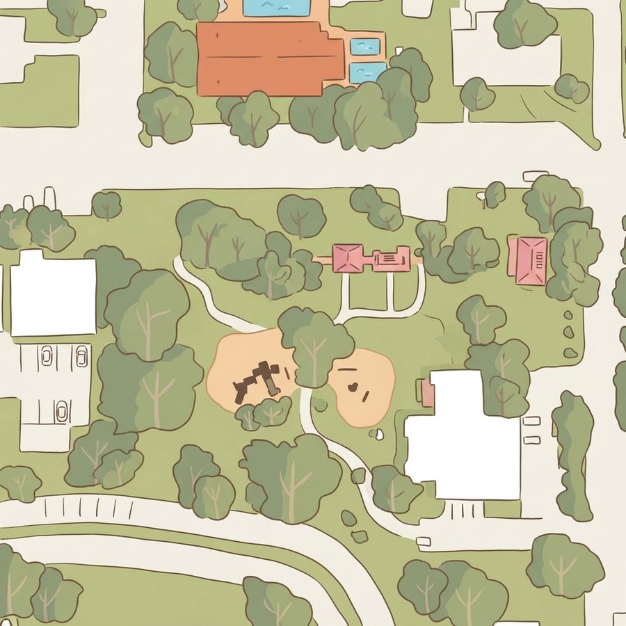 Illustrated map of Galena Park