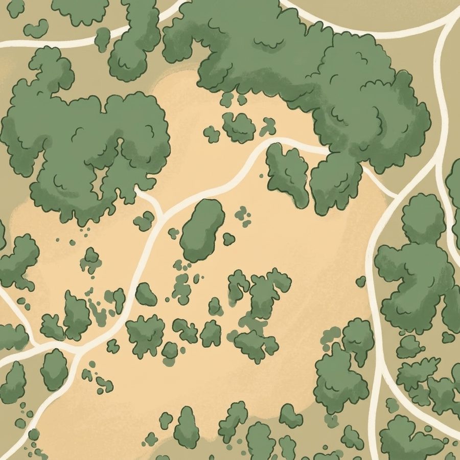 Illustrated map of Gamble Park
