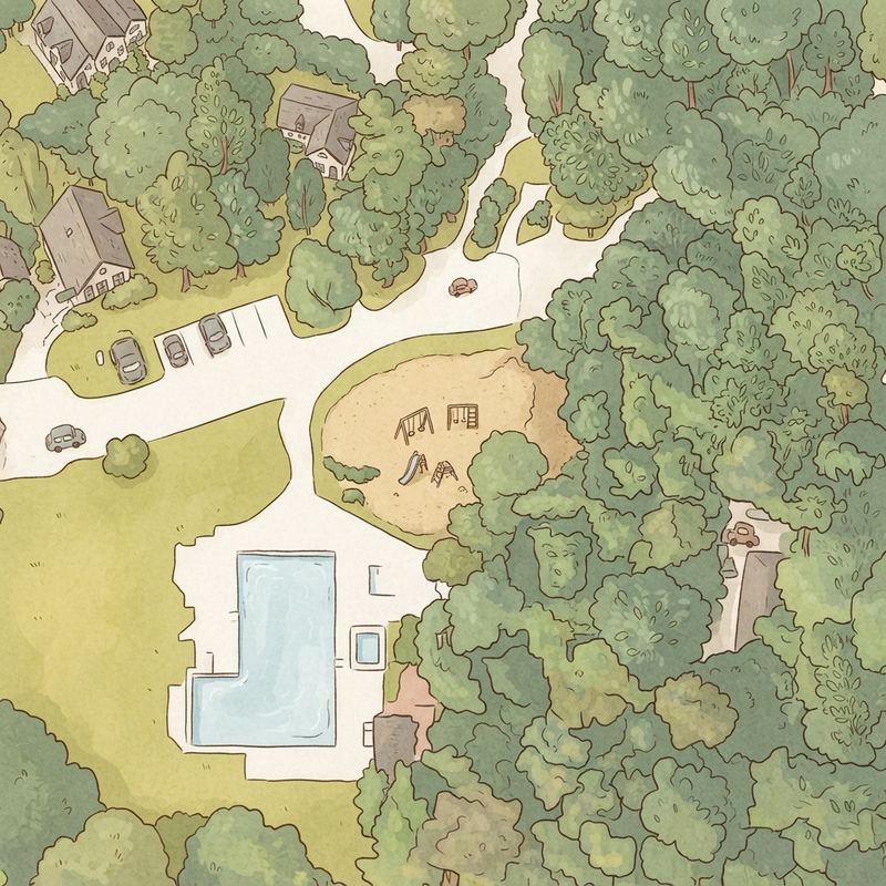 Illustrated map of Garden Hills Playground
