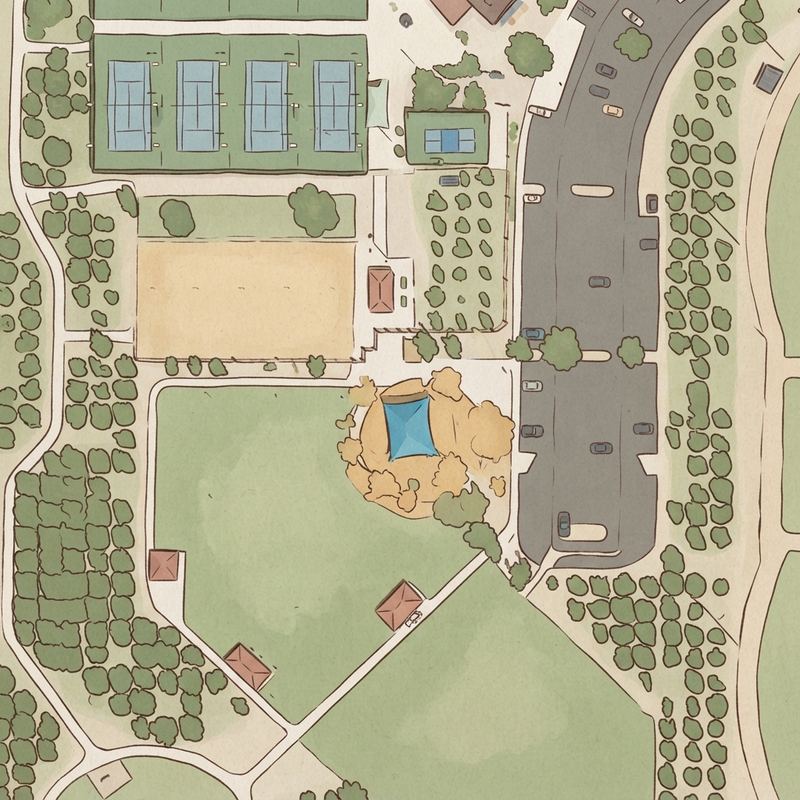 Illustrated map of Gene Autry Park Playground
