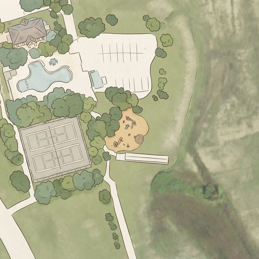 Illustrated map of Gene Green All-Inclusive Park