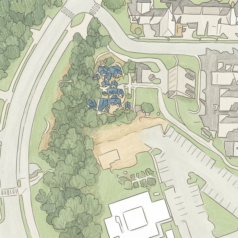 Illustrated map of Georgetown playground