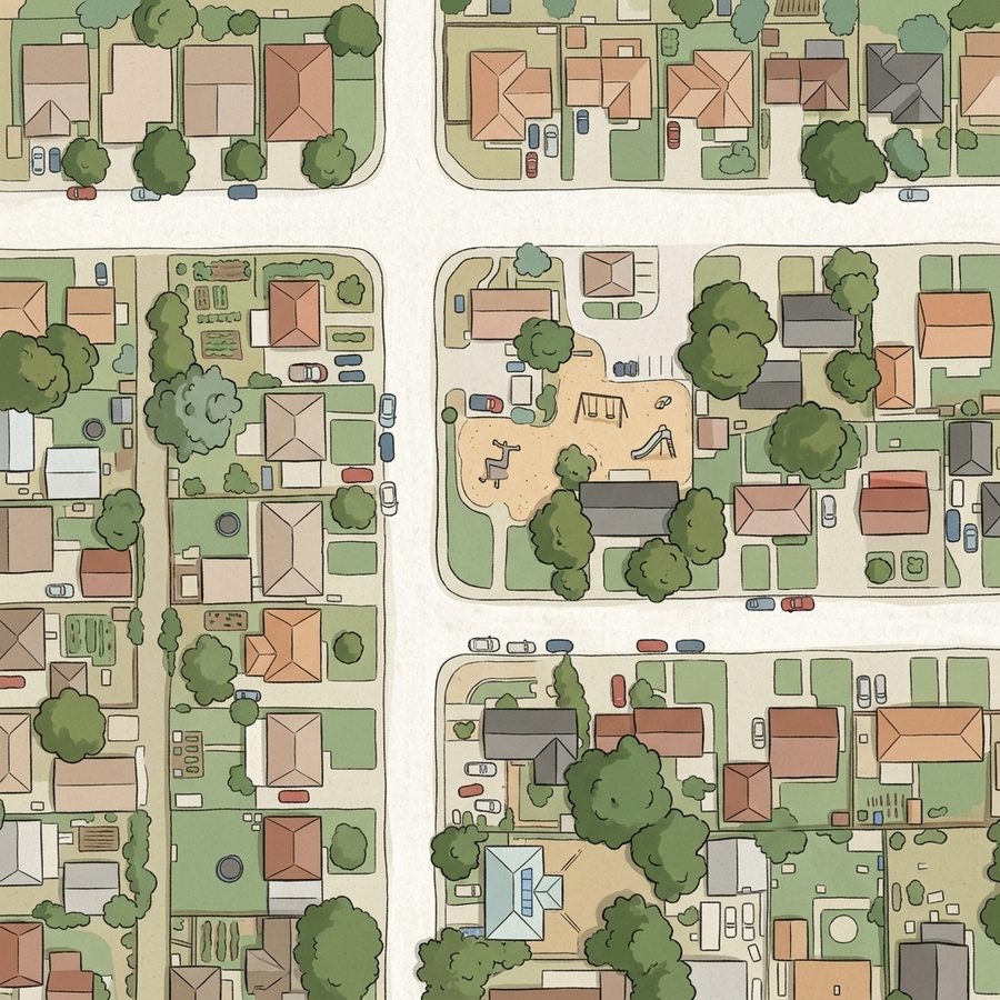 Illustrated map of Gifford Park