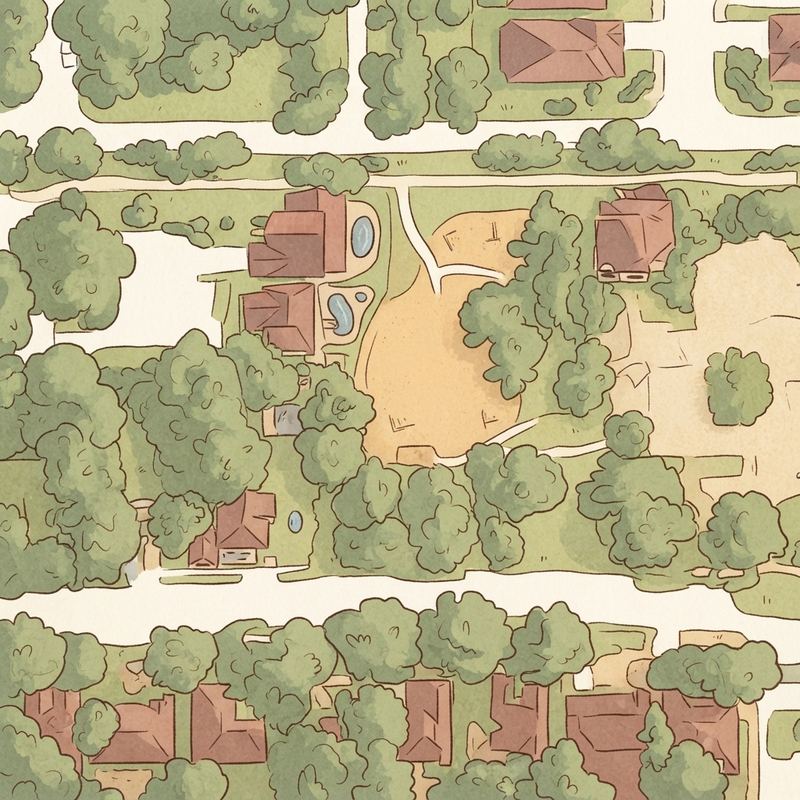 Illustrated map of Glade Crossing Park