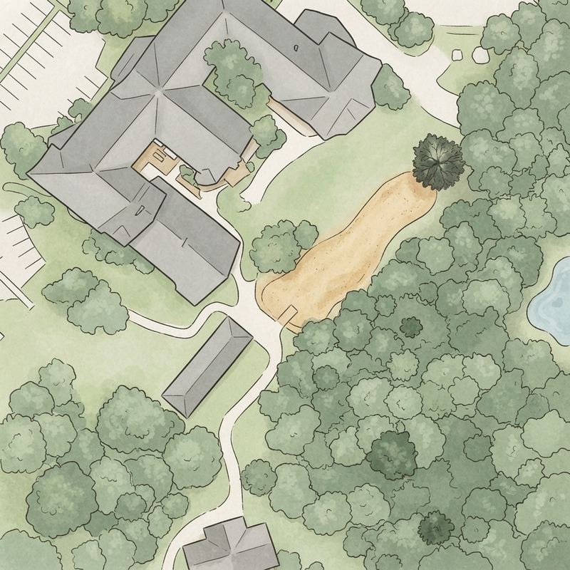 Illustrated map of Glenlake Park