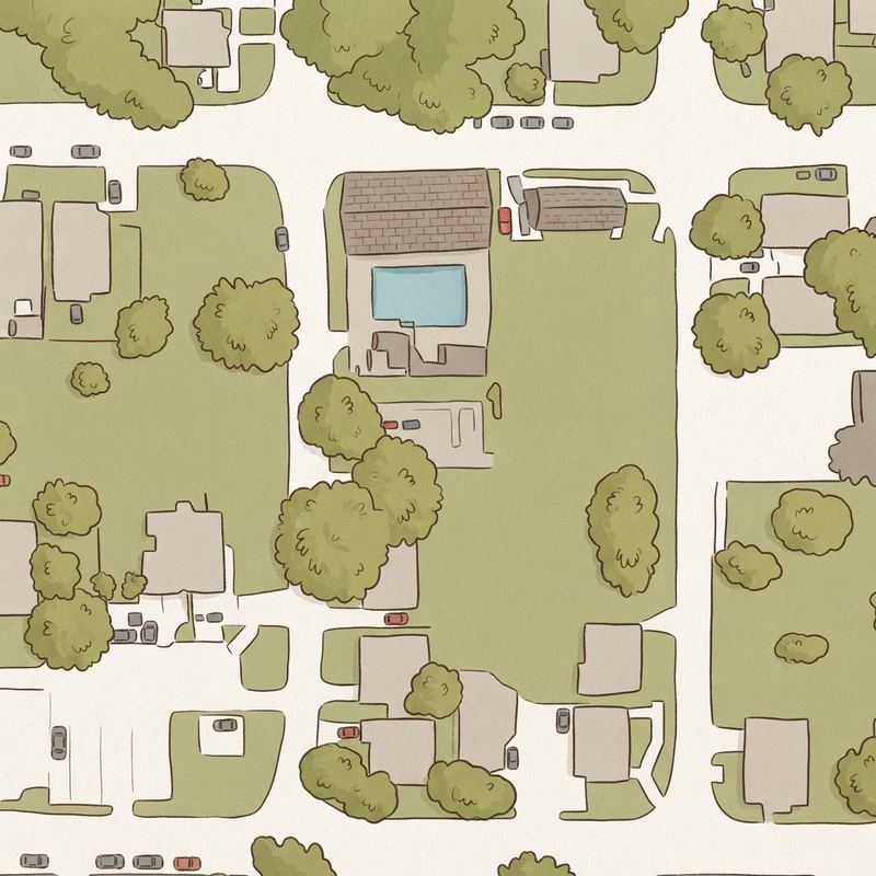 Illustrated map of Gloria Williams Park