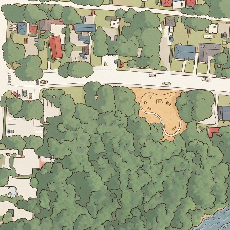 Illustrated map of Glover Park