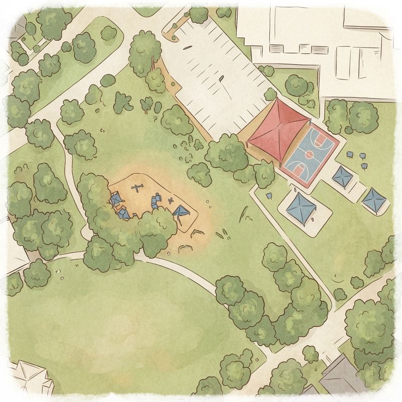 Illustrated map of Godwin Park