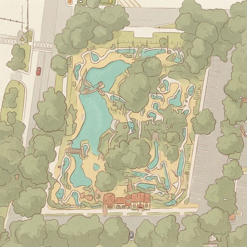 Illustrated map of Golf