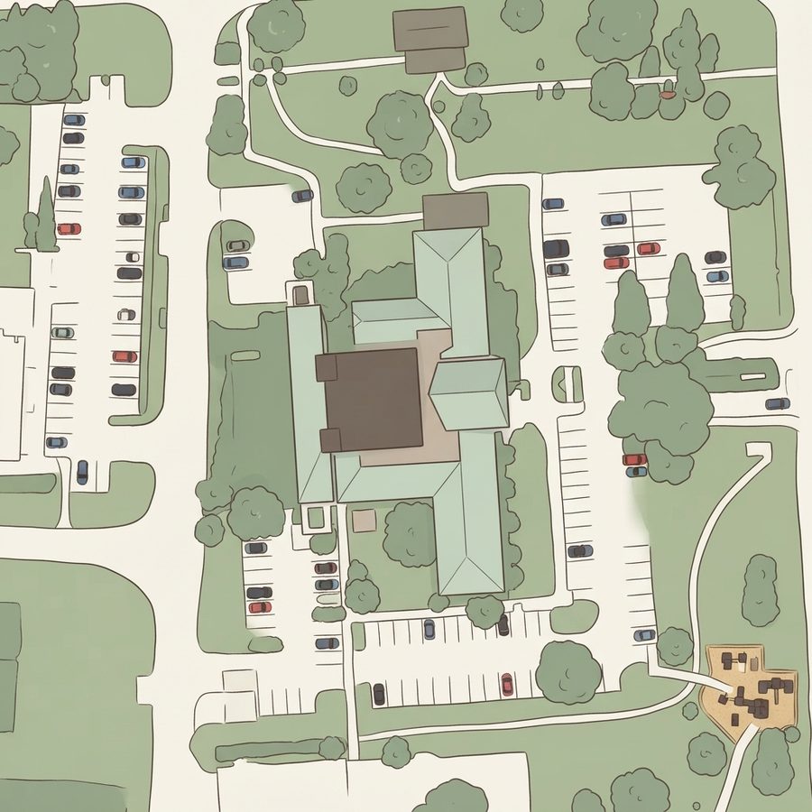 Illustrated map of Goodlettsville Parks & Rec
