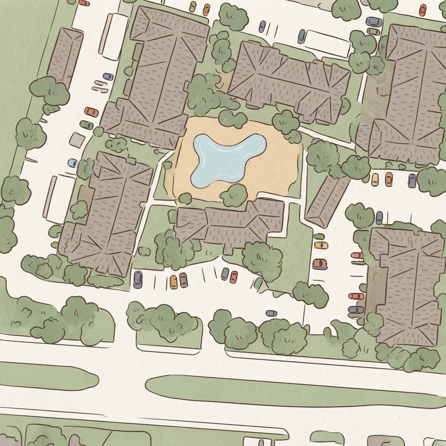 Illustrated map of Grandea Bellfort Play Ground