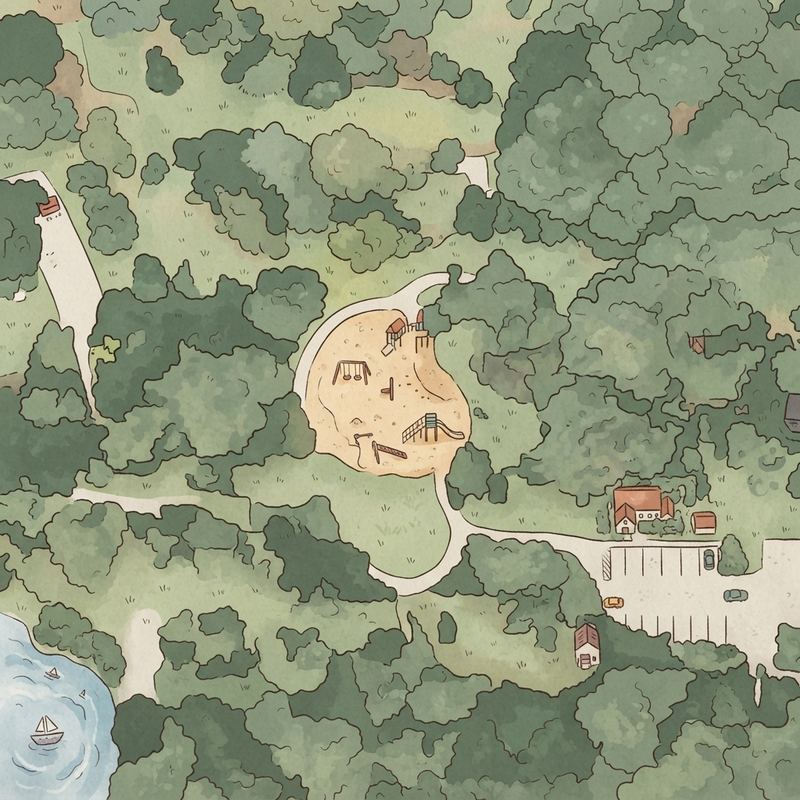 Illustrated map of Grant Park