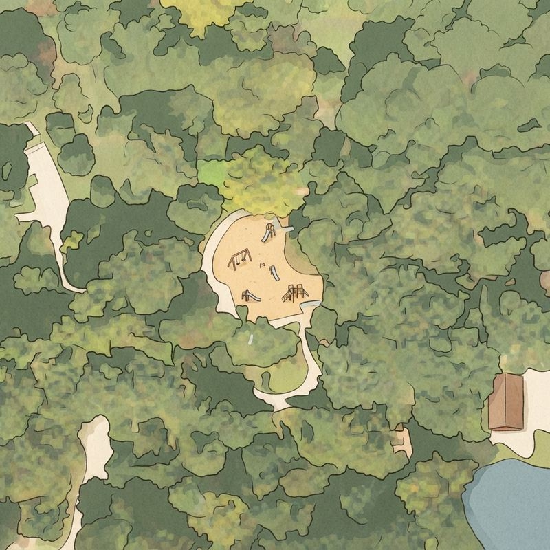 Illustrated map of Grant Park Playground