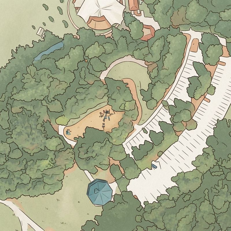 Illustrated map of Graves Park