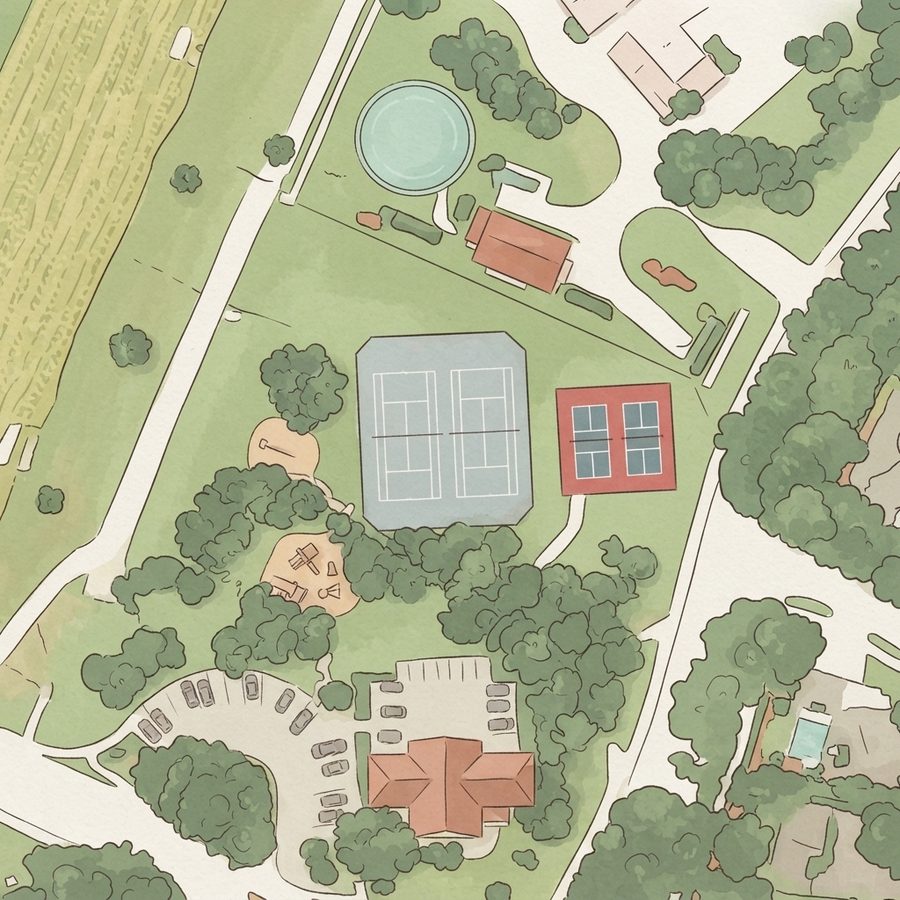 Illustrated map of Greatwood Neighborhood Park & Pool 2