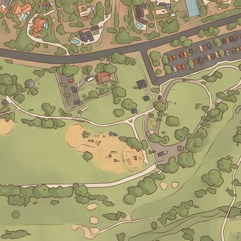 Illustrated map of Green playground