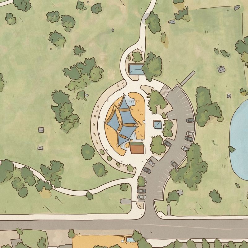 Illustrated map of Greenfield Park