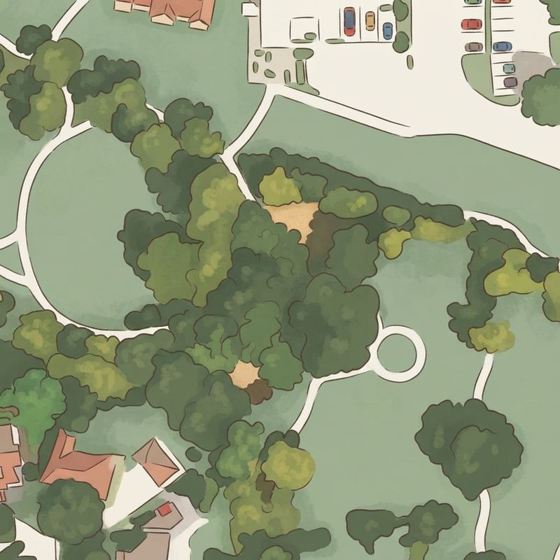 Illustrated map of Greenway Park