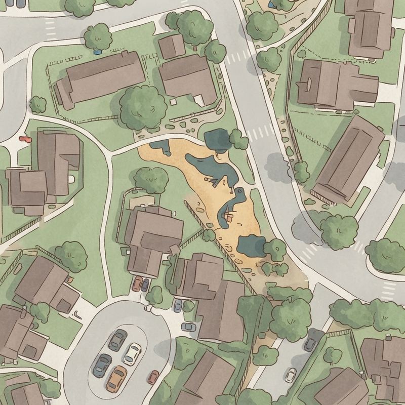 Illustrated map of Gurnard St Playground