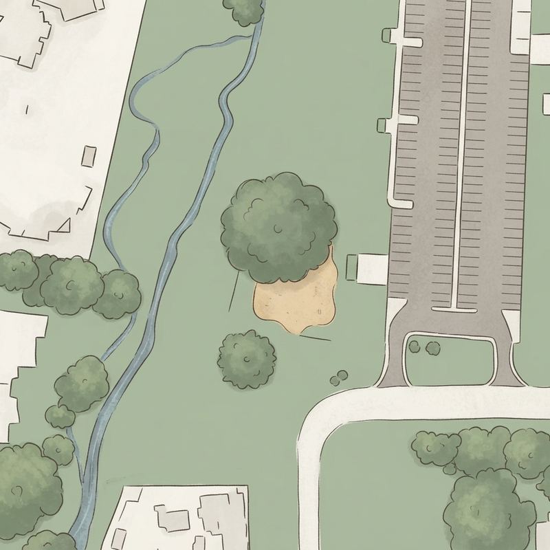 Illustrated map of Guy Berry Park