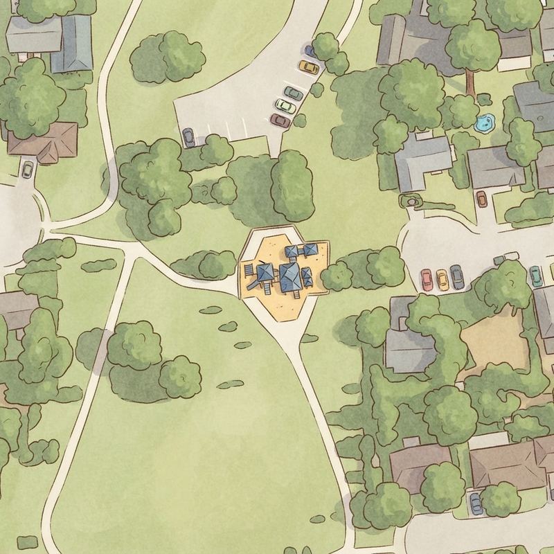 Illustrated map of H.A.D. Dunsworth Park