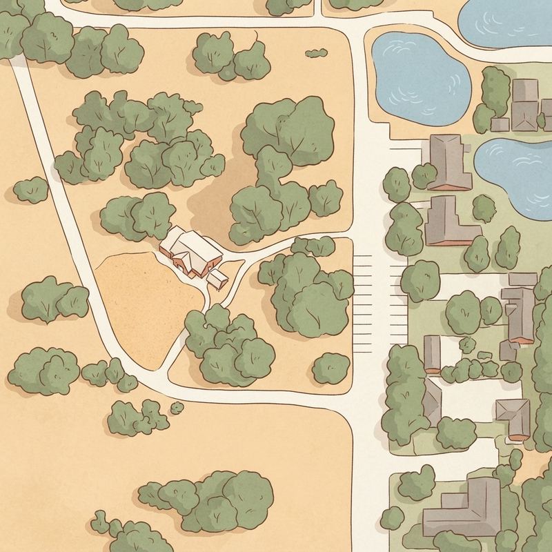 Illustrated map of Handley Park