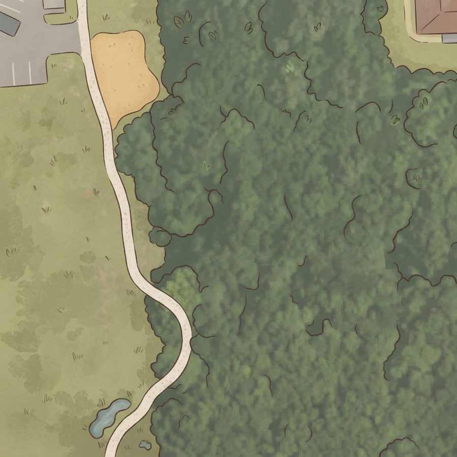 Illustrated map of Harry S Moss Park