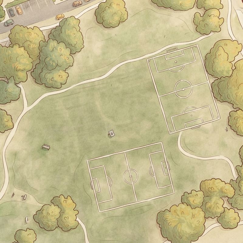 Illustrated map of Harry Stone Park
