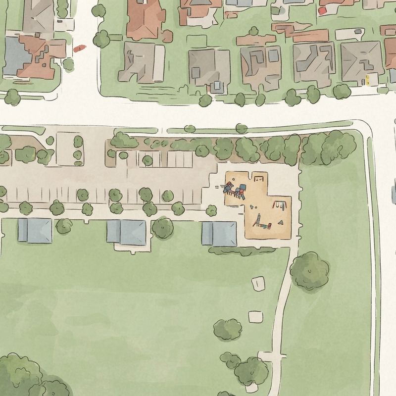 Illustrated map of Harvest Park