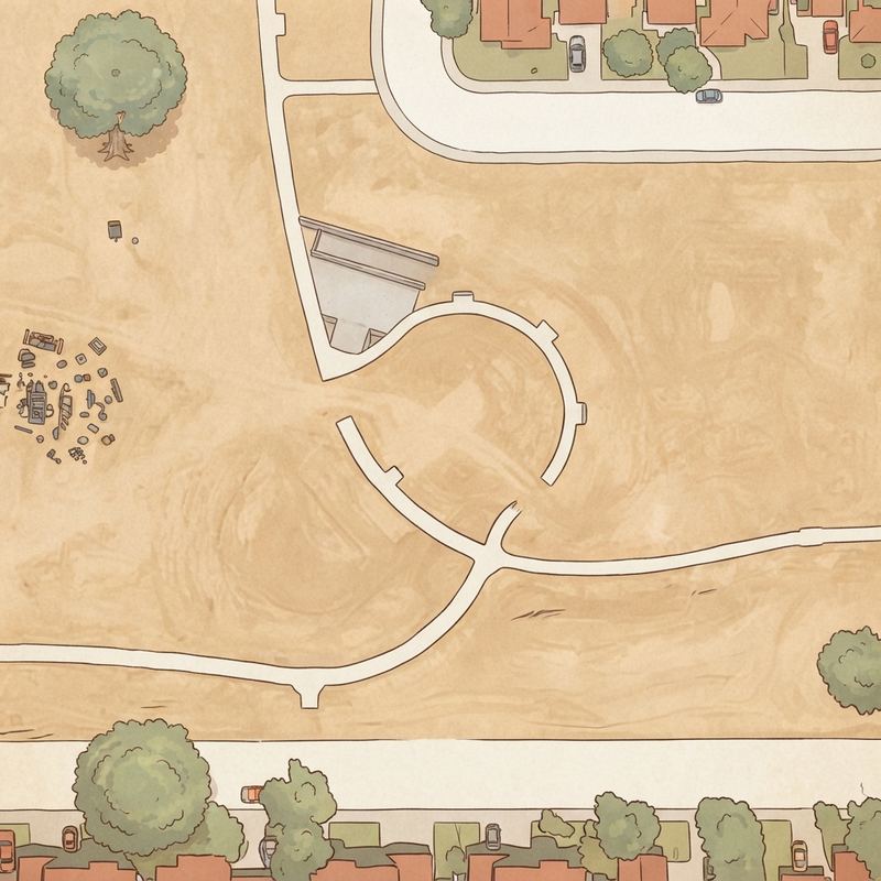 Illustrated map of Harvest Park