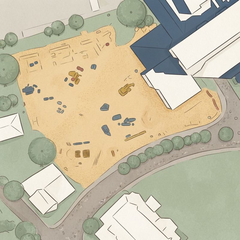Illustrated map of Harwood Park