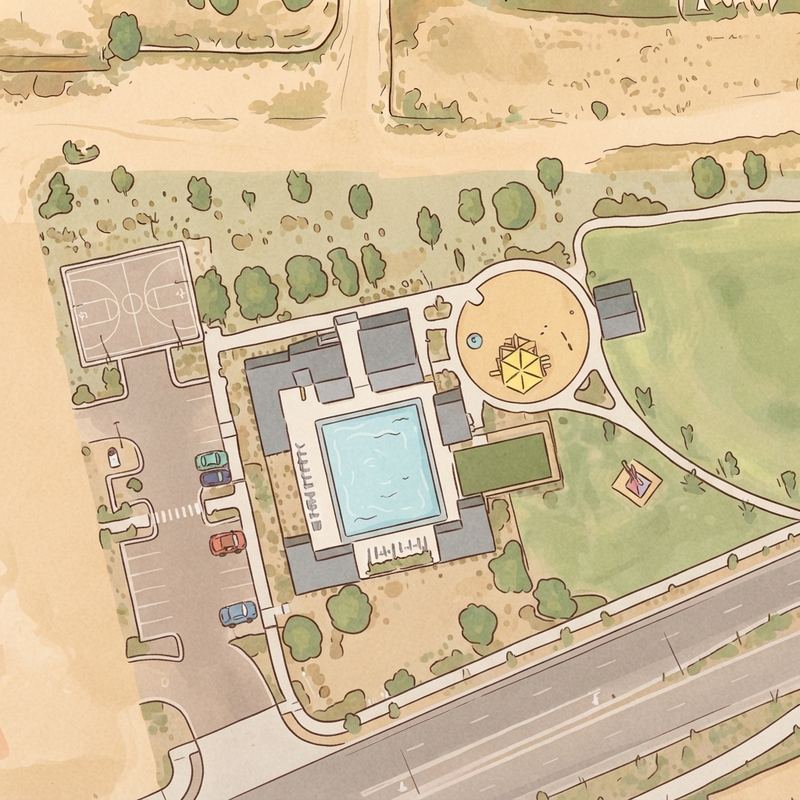 Illustrated map of Hay Moon Park