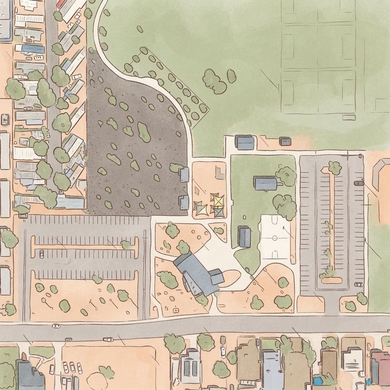 Illustrated map of Hayden Park
