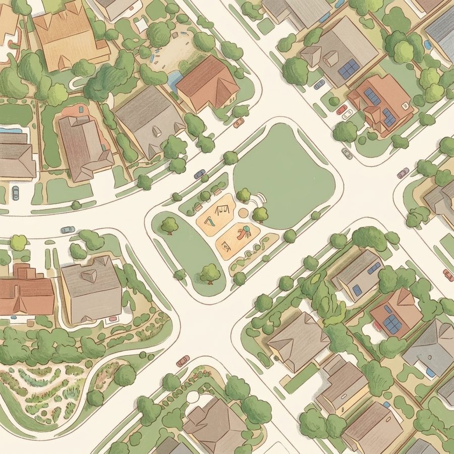 Illustrated map of Heartland Park