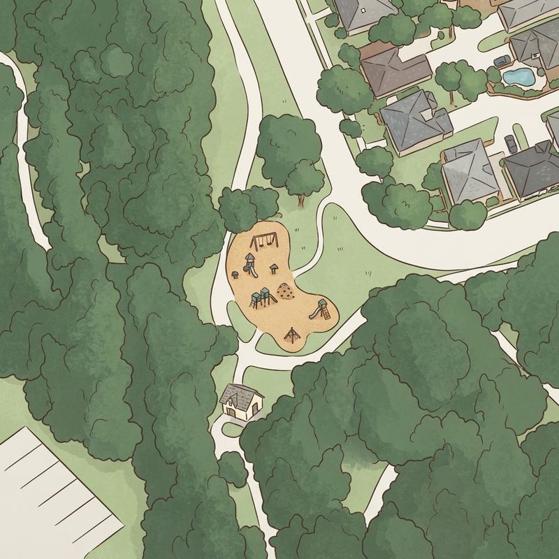 Illustrated map of Heritage Park