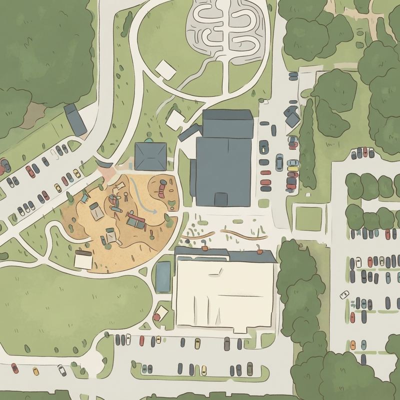 Illustrated map of Heritage Park