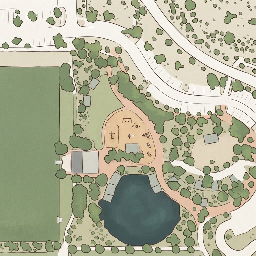 Illustrated map of Heritage Park
