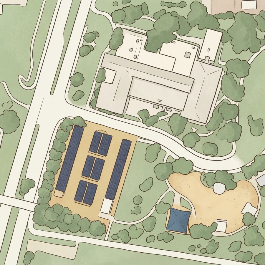 Illustrated map of Heritage Park