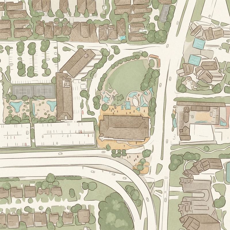 Illustrated map of Heritage Park