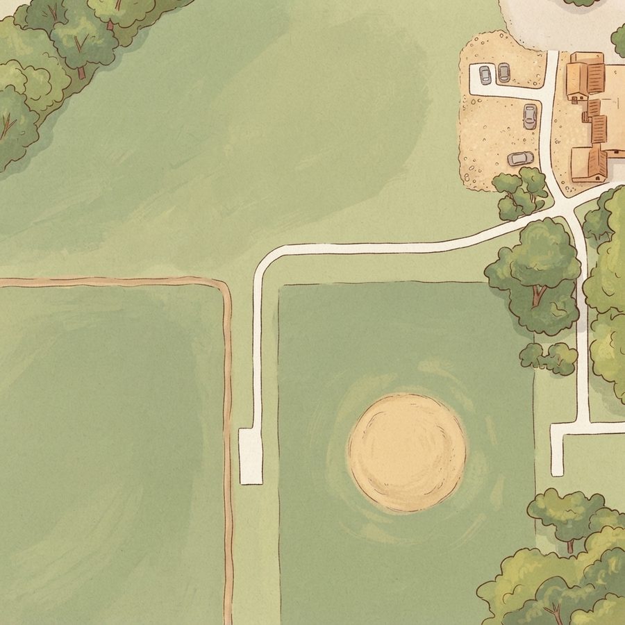Illustrated map of Herman Brown Park