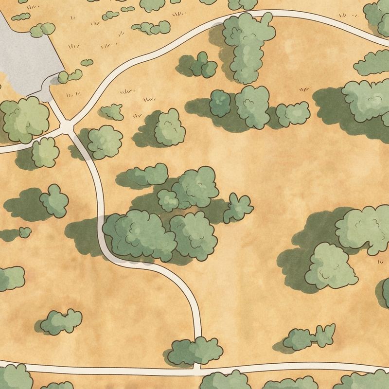 Illustrated map of High Oak Park