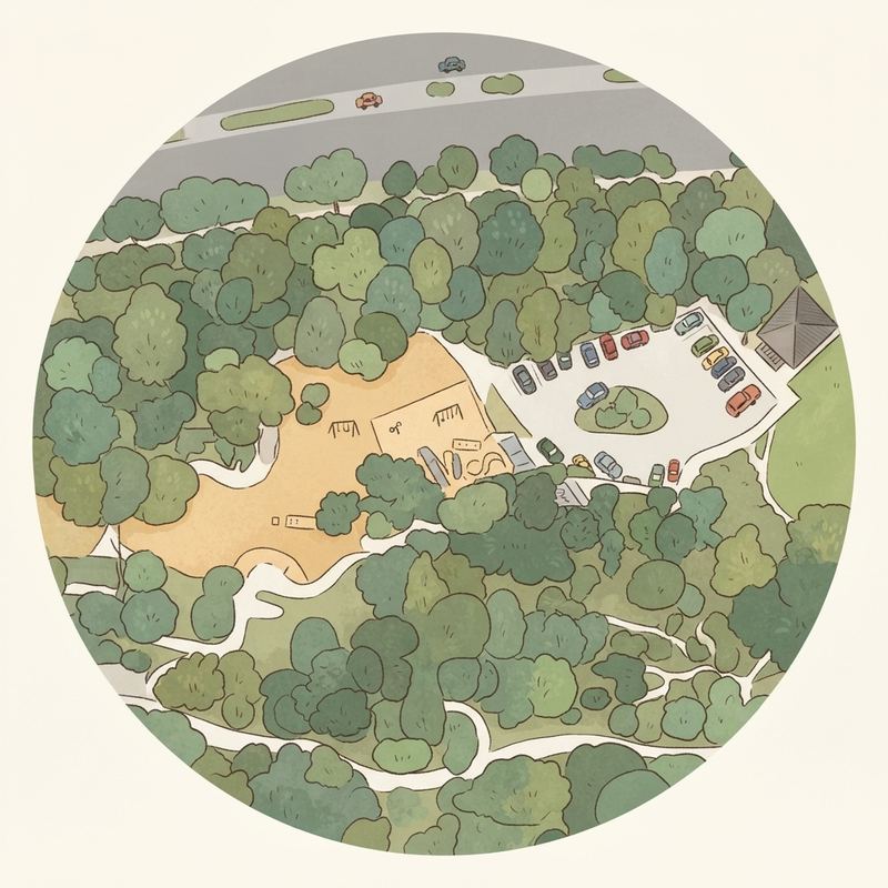Illustrated map of Hillside Park